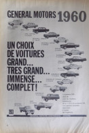 Publicité De Presse ; Gamme General Motors 1960 - Reclame