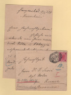 Autriche - Franzensbad - 1899 - Briefe U. Dokumente