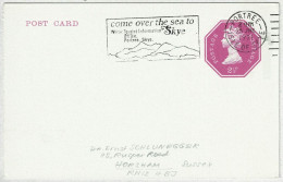 Grossbritannien / United Kingdom 1971, Postkarte Portree Isle Of Skye - Horsham, Tourist Information - Otros & Sin Clasificación