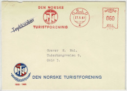 Norwegen / Norge 1967, Brief Freistempel / EMA / Meterstamp Norske Turistforening / Tourismusförderung Oslo - Andere & Zonder Classificatie