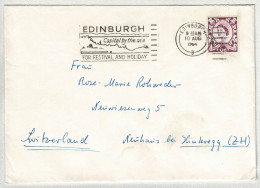 Grossbritannien / United Kingdom 1964, Brief Edinburgh - Hinteregg (Schweiz), Ferien / Vacances / Holiday - Sonstige & Ohne Zuordnung
