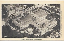 CPA Paris Le Grand Et Petit Palais - Cliché De La Compagnie Aérienne Française - Paris (08)