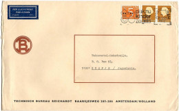 Netherlands BIG COVER 1972 PAR AVION Letter Via Yugoslavia - Cartas & Documentos