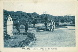 TARANTO - INTERNO DEI GIARDINI DEL PERIPATO - EDIZ. SIMILIMEO - SPEDITA 1930 (20832) - Taranto