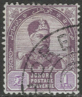 Johore (Malaysia). 1891-94 Sultan Abu Bakar. 1c Used. SG 21. M5092 - Johore