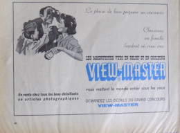 Publicité De Presse ; Stéréoscope View-master - Advertising