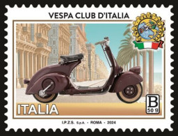 ITALIA 2024 - Vespa Club D'Italia FRANCOBOLLO SINGOLO TARIFFA B 50gr - MNH** - 2021-...: Mint/hinged