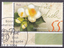 BRD 2004 Mi. Nr. 2414 O/used Eckrand Unten ESST (BRD1-8) - Used Stamps