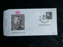 1983 2111 FDC Brussel-Bruxelles  : " Roi Léopold III / Leopold III " - 1981-1990