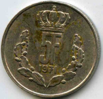 Luxembourg 5 Francs 1971 KM 56 - Luxemburgo