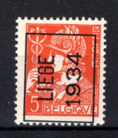 PRE281A MNH** 1934 - LIEGE 1934 - Typografisch 1932-36 (Ceres En Mercurius)