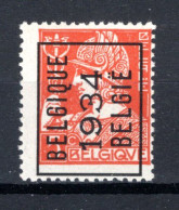 PRE278A MNH** 1934 - BELGIQUE 1934 BELGIE - Typos 1932-36 (Cérès Und Mercure)