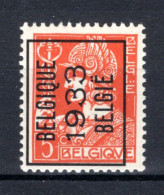 PRE261A MNH** 1933 - BELGIQUE 1933 BELGIE - Sobreimpresos 1932-36 (Ceres Y Mercurio)