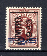PRE257A MNH** 1933 - ANTWERPEN 1933 - Typo Precancels 1929-37 (Heraldic Lion)