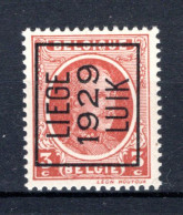 PRE188A MNH** 1929 - LIEGE 1929 LUIK - Typografisch 1922-31 (Houyoux)