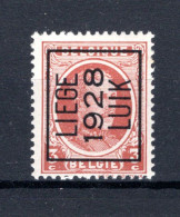 PRE170A MNH** 1928 - LIEGE 1928 LUIK  - Typos 1922-31 (Houyoux)