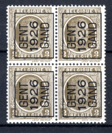 PRE135A MNH** 1926 - GENT 1926 GAND (4 Stuks) - Typografisch 1922-31 (Houyoux)