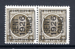 PRE135A MNH** 1926 - GENT 1926 GAND (2 Stuks)  - Typos 1922-31 (Houyoux)