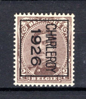 PRE129B MNH** 1926 - CHARLEROY 1926  - Typo Precancels 1922-26 (Albert I)