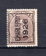 PRE129A MNH** 1926 - CHARLEROY 1926  - Typos 1922-26 (Albert I.)