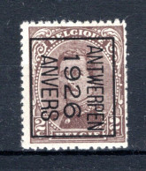 PRE127B MNH** 1926 - ANTWERPEN 1926 ANVERS - Typos 1922-26 (Albert I)