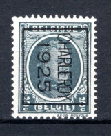PRE123B MNH** 1925 - CHARLEROY 1925 - Typografisch 1922-31 (Houyoux)