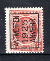 PRE115A MNH** 1925 - ANTWERPEN 1925 ANVERS - Tipo 1922-31 (Houyoux)