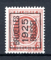 PRE116A MNH** 1925 - BRUXELLES 1925 BRUSSEL  - Typografisch 1922-31 (Houyoux)