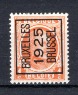 PRE114A MNH** 1925 - BRUXELLES 1925 BRUSSEL  - Typo Precancels 1922-31 (Houyoux)