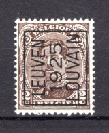 PRE112A-II MNH** 1925 - LEUVEN 1925 LOUVAIN - Typos 1922-26 (Albert I.)