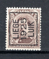 PRE113A MNH** 1925 - LIEGE 1925 LUIK  - Typos 1922-26 (Albert I)