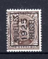 PRE109A-II MNH** 1925 - BRUXELLES 1925 BRUSSEL  - Typografisch 1922-26 (Albert I)