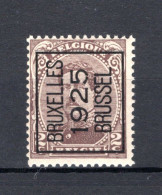 PRE109A MNH** 1925 - BRUXELLES 1925 BRUSSEL - Typos 1922-26 (Albert I)