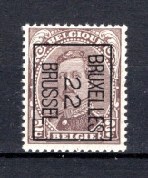 PRE058B-III MNH** 1922 - BRUXELLES 22 BRUSSEL  - Typo Precancels 1922-26 (Albert I)
