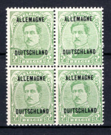 OC41 MNH 1919 - Postzegels Met Opdruk ALLEMAGNE-DUITSCHLAND (4 Stuks) - Sot - OC38/54 Occupazione Belga In Germania