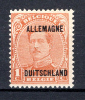 OC38 MNH 1919 - Postzegels Met Opdruk ALLEMAGNE-DUITSCHLAND - OC38/54 Occupation Belge En Allemagne