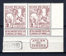 85 MNH 1910 - Caritas 2 Stuks - 1910-1911 Caritas