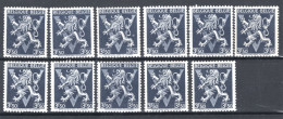 687 MNH** 1944 - Herhaldieke Leeuw Met Grote V (11 Stuks) - Unused Stamps