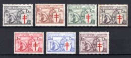 394/400 MNH 1934 - Ridder Met Tuberculosekruis In Wapenschild - Unused Stamps