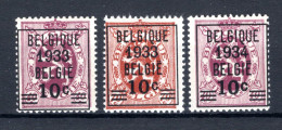 375A/376 MNH** 1933-1934 - Heraldieke Leeuw - 1929-1937 León Heráldico