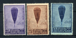 353/355 MNH 1932 - Ballon Piccard - Unused Stamps