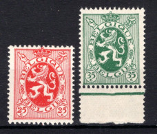 282/283 MNH 1929 - Heraldieke Leeuw - 1929-1937 Leone Araldico
