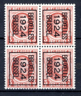 PRE98B MNH** 1924 - BRUXELLES 1924 BRUSSEL (4 Stuks)  - Typos 1922-31 (Houyoux)