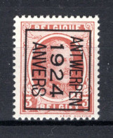 PRE97B MNH** 1924 - ANTWERPEN 1924 ANVERS  - Typografisch 1922-31 (Houyoux)