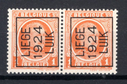 PRE96A MNH** 1924 - LIEGE 1924 LUIK (2 Stuks) - Typografisch 1922-31 (Houyoux)