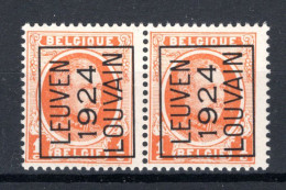 PRE95A MNH** 1924 - LEUVEN 1924 LOUVAIN (2 Stuks)  - Typografisch 1922-31 (Houyoux)
