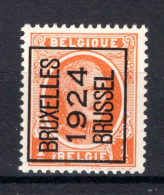 PRE92A MNH** 1924 - BRUXELLES 1924 BRUSSEL  - Typo Precancels 1922-31 (Houyoux)