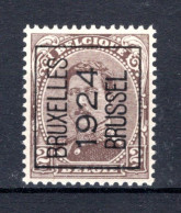 PRE89A MNH** 1924 - BRUXELLES 1924 BRUSSEL  - Typos 1922-26 (Albert I)