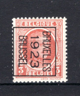PRE78B MNH** 1923 - BRUXELLES 1923 BRUSSEL  - Typos 1922-31 (Houyoux)