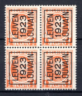 PRE75A MNH** 1923 - LEUVEN 1923 LOUVAIN (4stuks) - Typografisch 1922-31 (Houyoux)